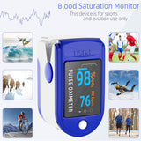 Pulse Oximeter Fingertip, Portable Blood Oxygen (O2) Saturation Monitor